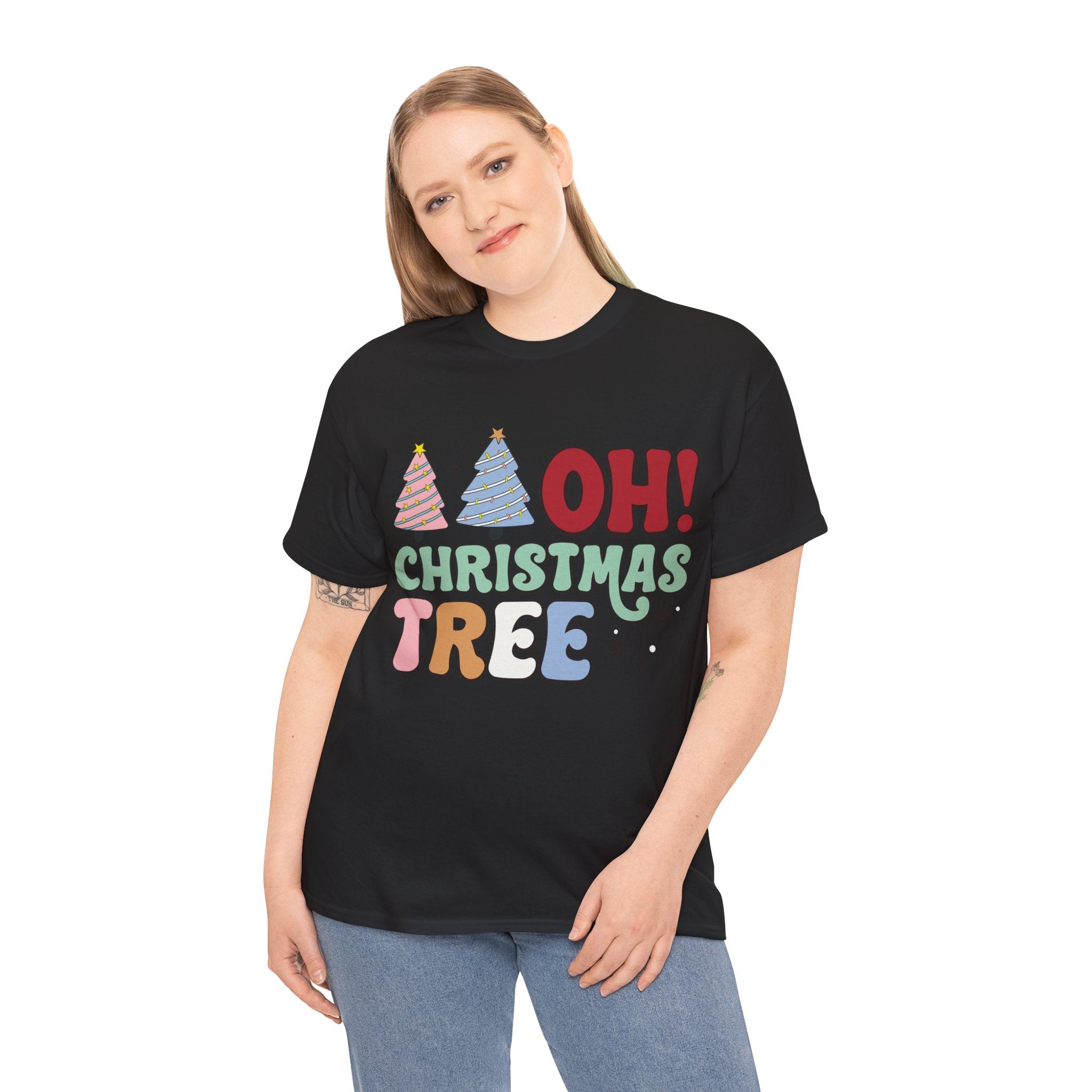 Festive 'Oh Christmas Tree' T-Shirt: Spread Holiday Cheer in Style