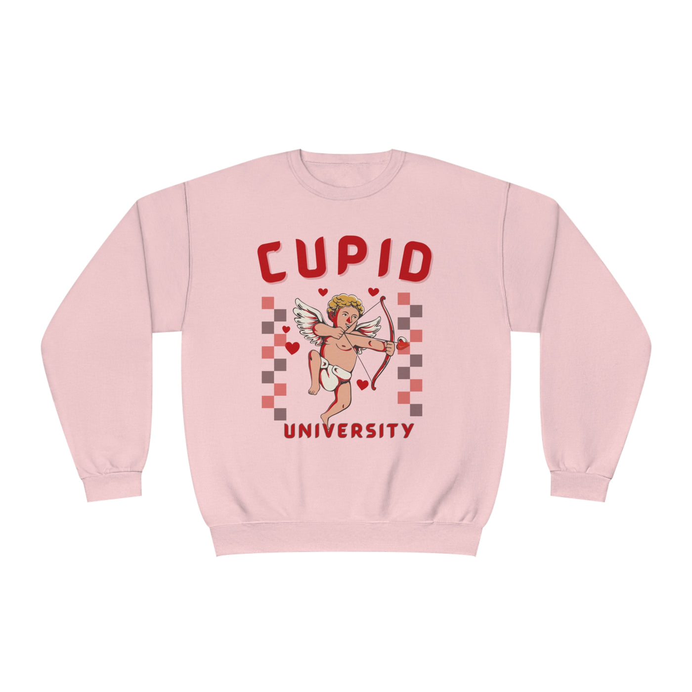 Cupid University Valentine's Day Sweatshirt - Funny & Flirty College Sweatshirt