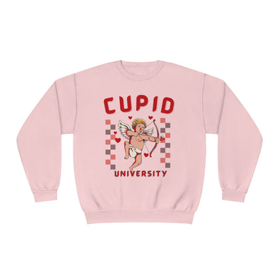 Cupid University Valentine's Day Sweatshirt - Funny & Flirty College Sweatshirt