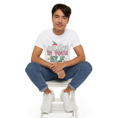 Believe in Your Elf Christmas Tee - Festive Holiday Shirt