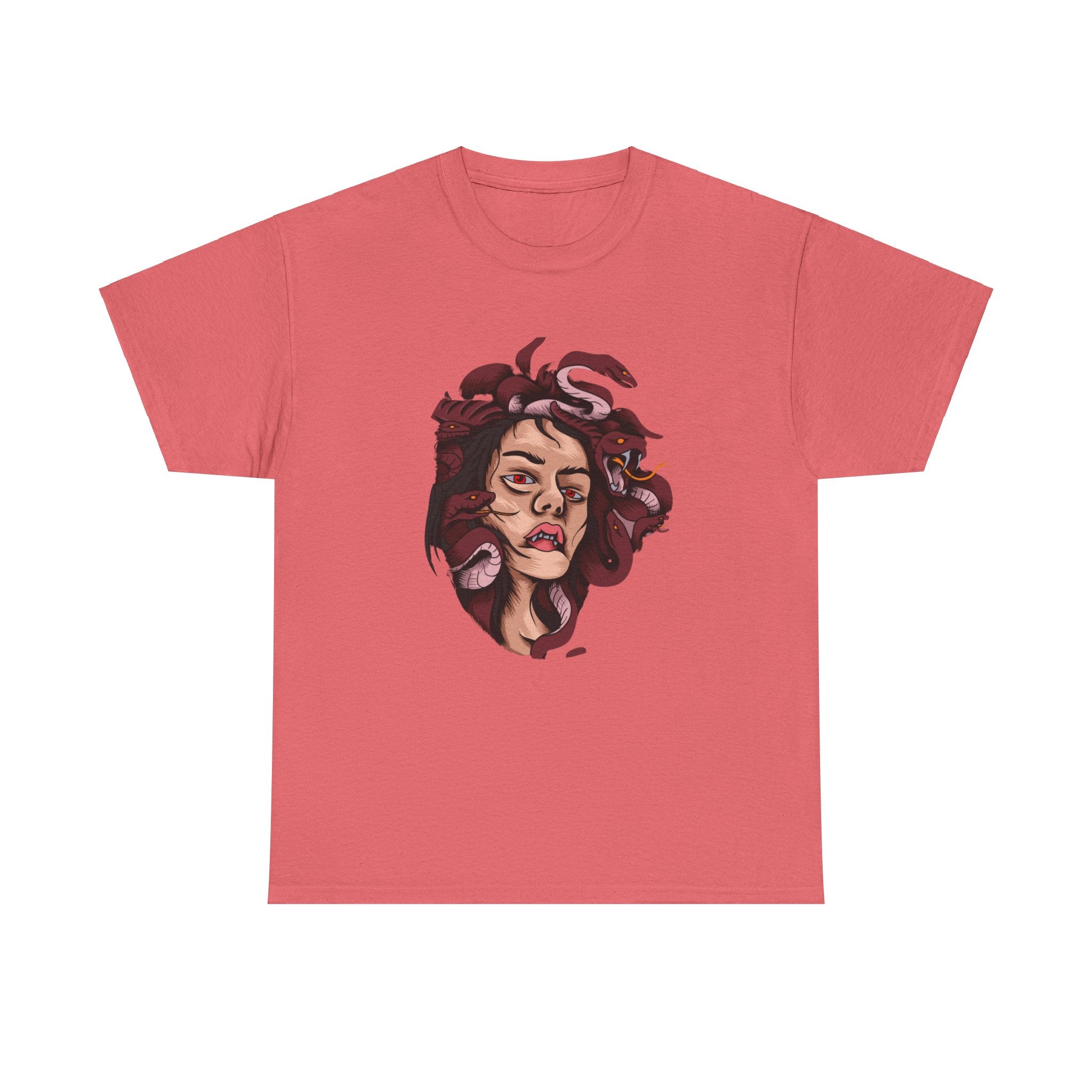 Mesmerizing Medusa Artwork Head T-Shirt - Mythical Serpent Goddess Tee with Intricate Design - Unique Wearable Art for Men and Women