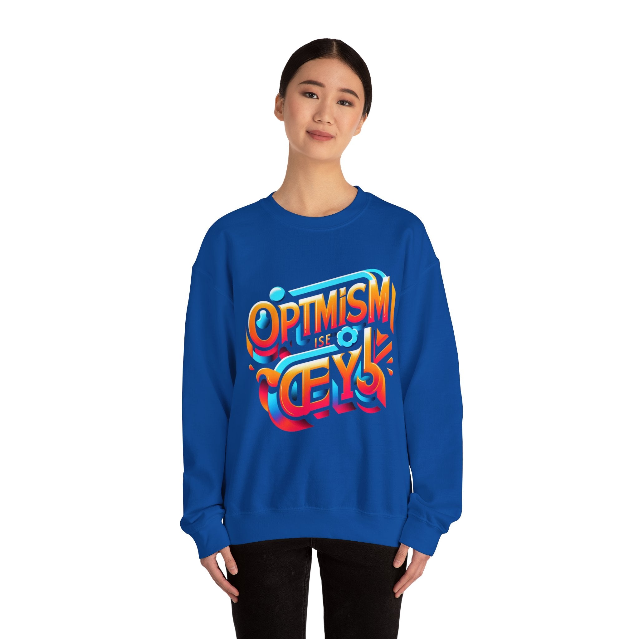 Optimism Is the Key Sweatshirt: Embrace Positivity in Style