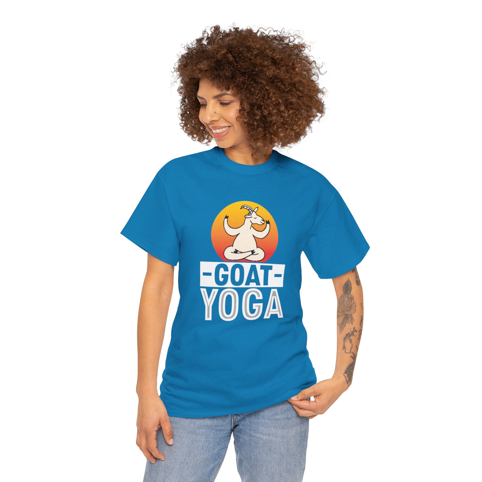 Goat Yoga T-Shirt - Cute Goat Pose Tee for Goat Lovers - Comfort Colors Shirt