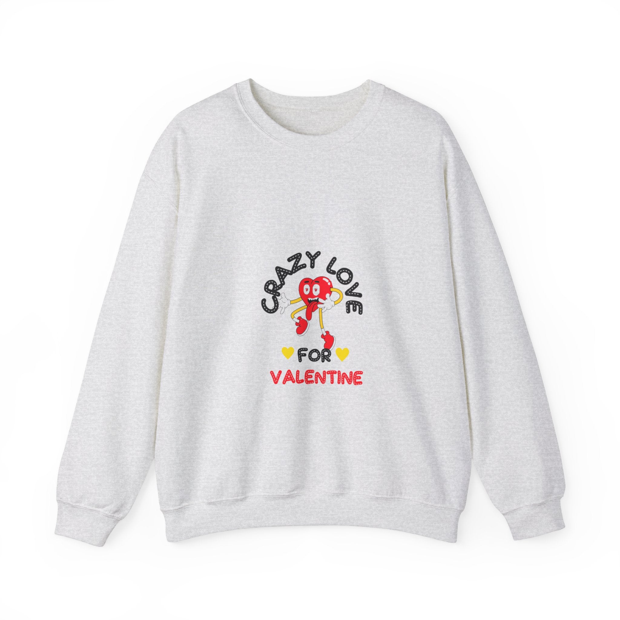 Crazy Love for Valentine Sweatshirt - Cozy Romance for a Heartwarming Season