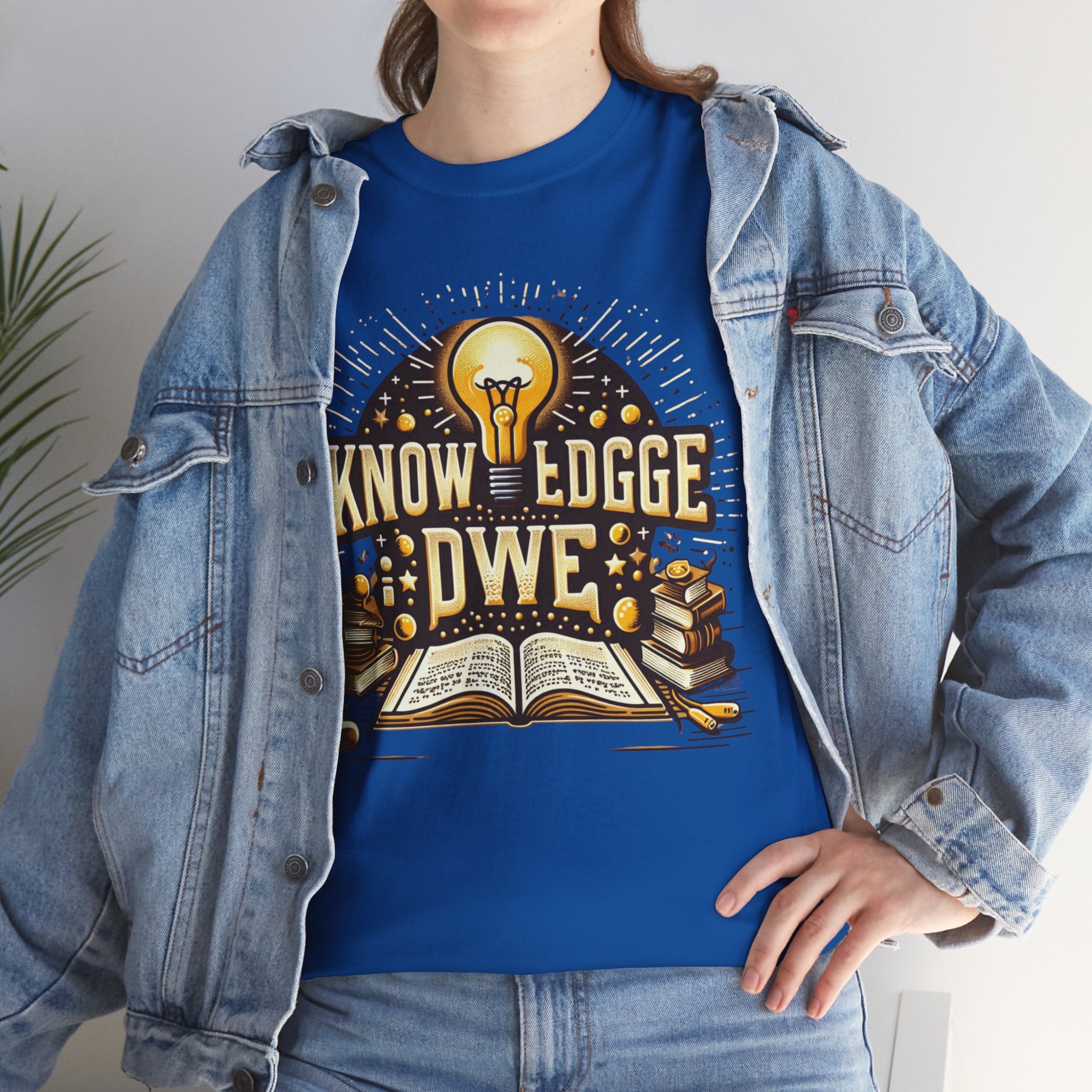 Empower Yourself with our 'Knowledge is Power' T-Shirt: Inspirational Tee for Intellectuals