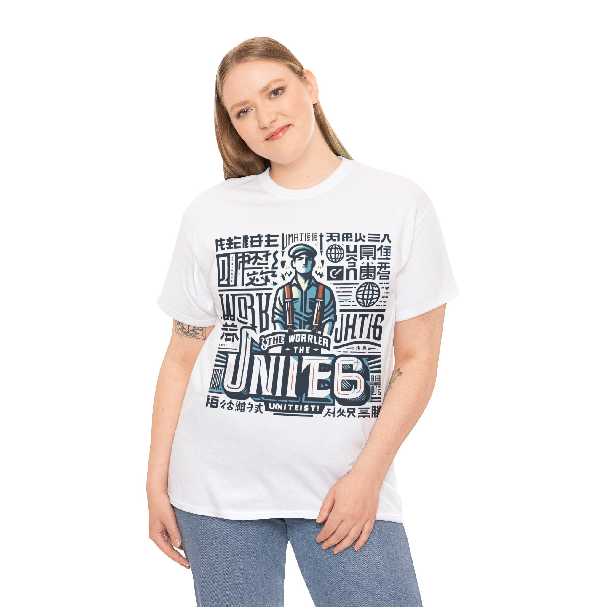 Workers of the World, Unite" Multilingual T-shirt | Solidarity Tee in Multiple Languages