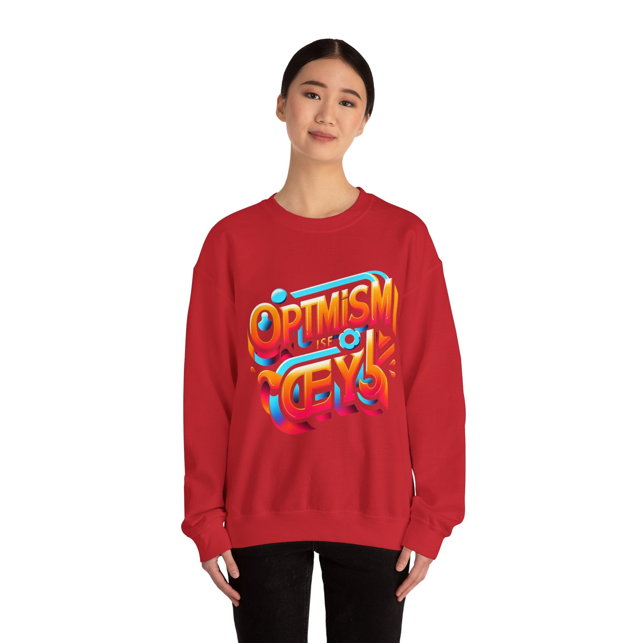 Optimism Is the Key Sweatshirt: Embrace Positivity in Style