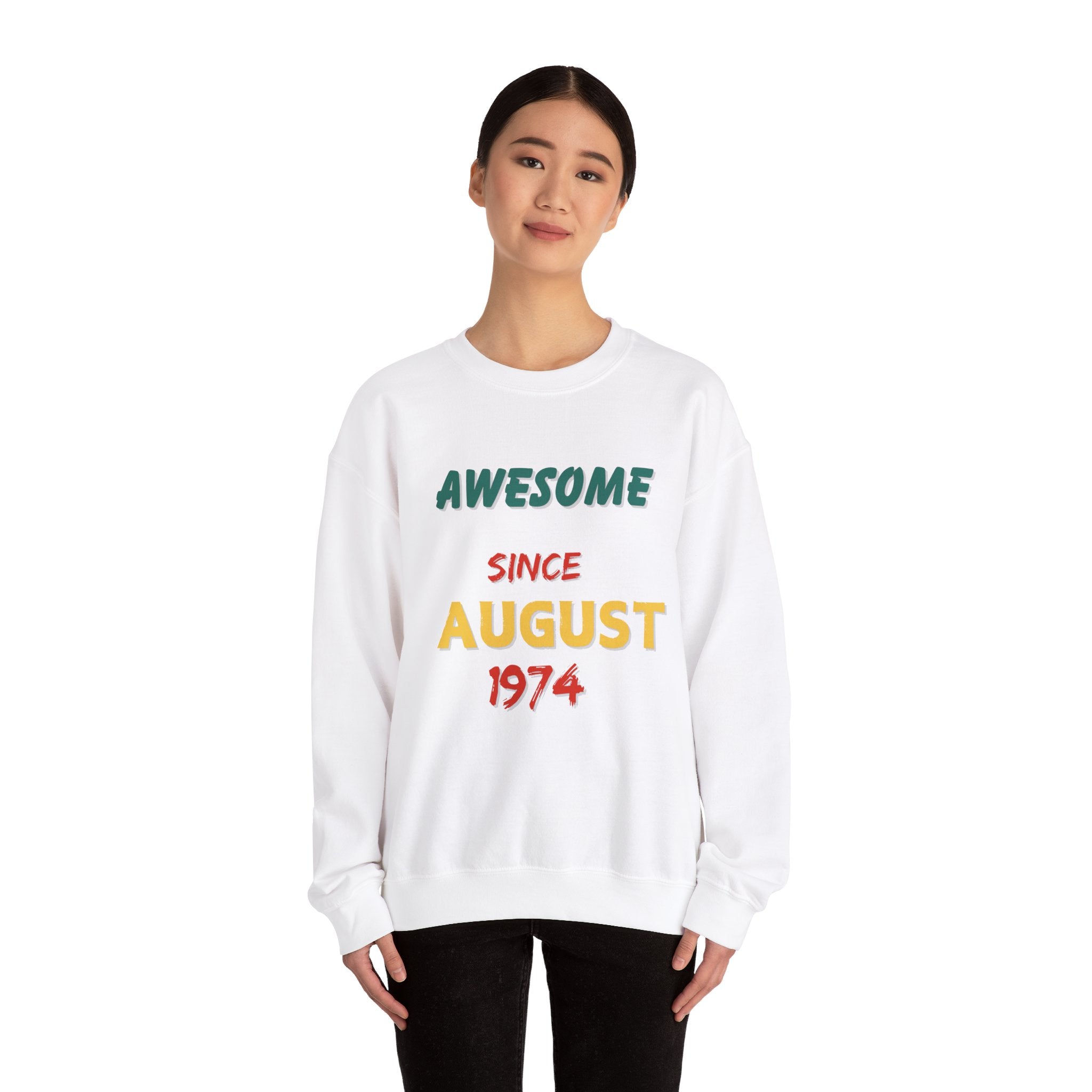 Vintage 'Awesome Since 1974' Sweatshirt – Classic Comfort & Timeless Style