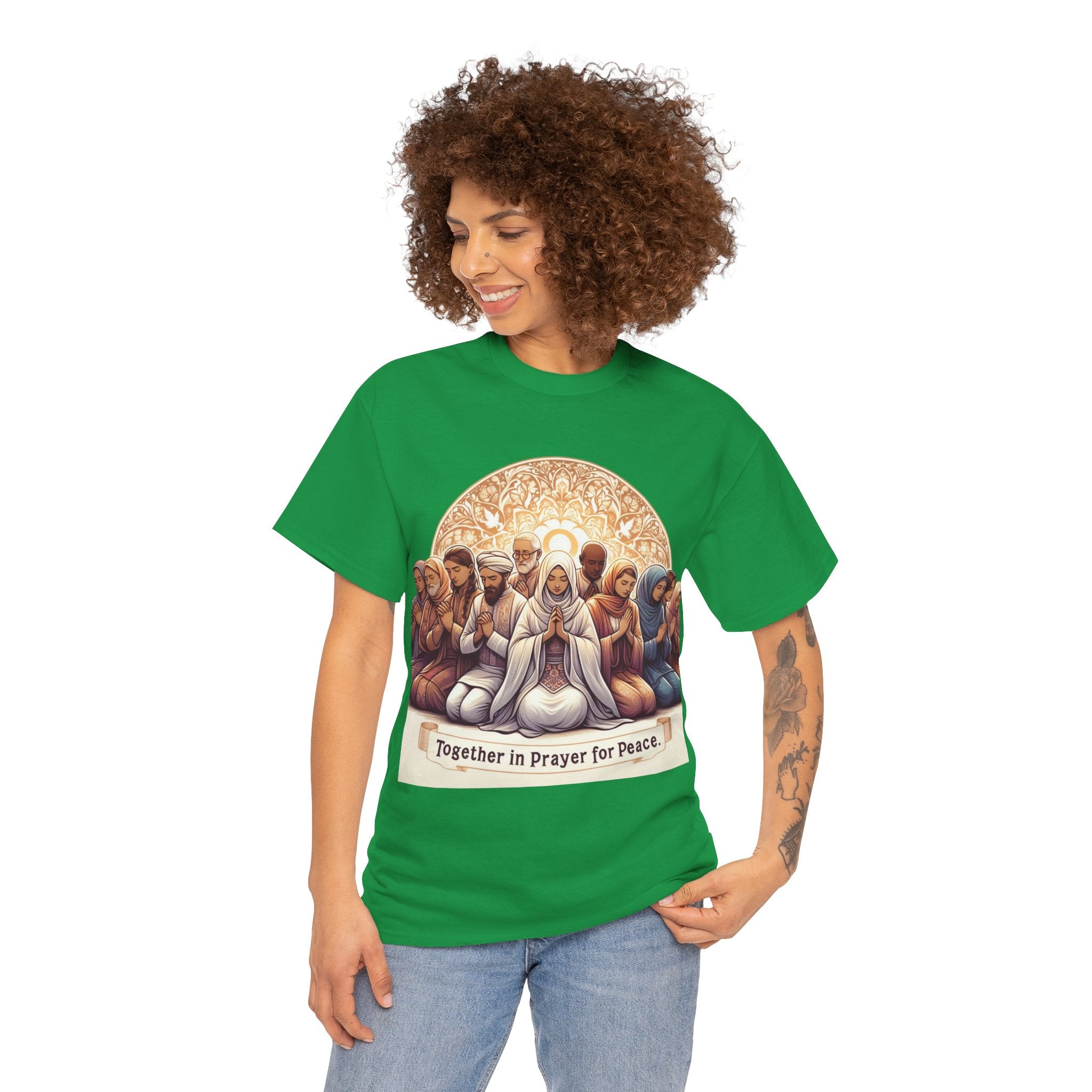 Unity in Prayer for Peace T-Shirt - Spread Hope and Harmony with Every Wear