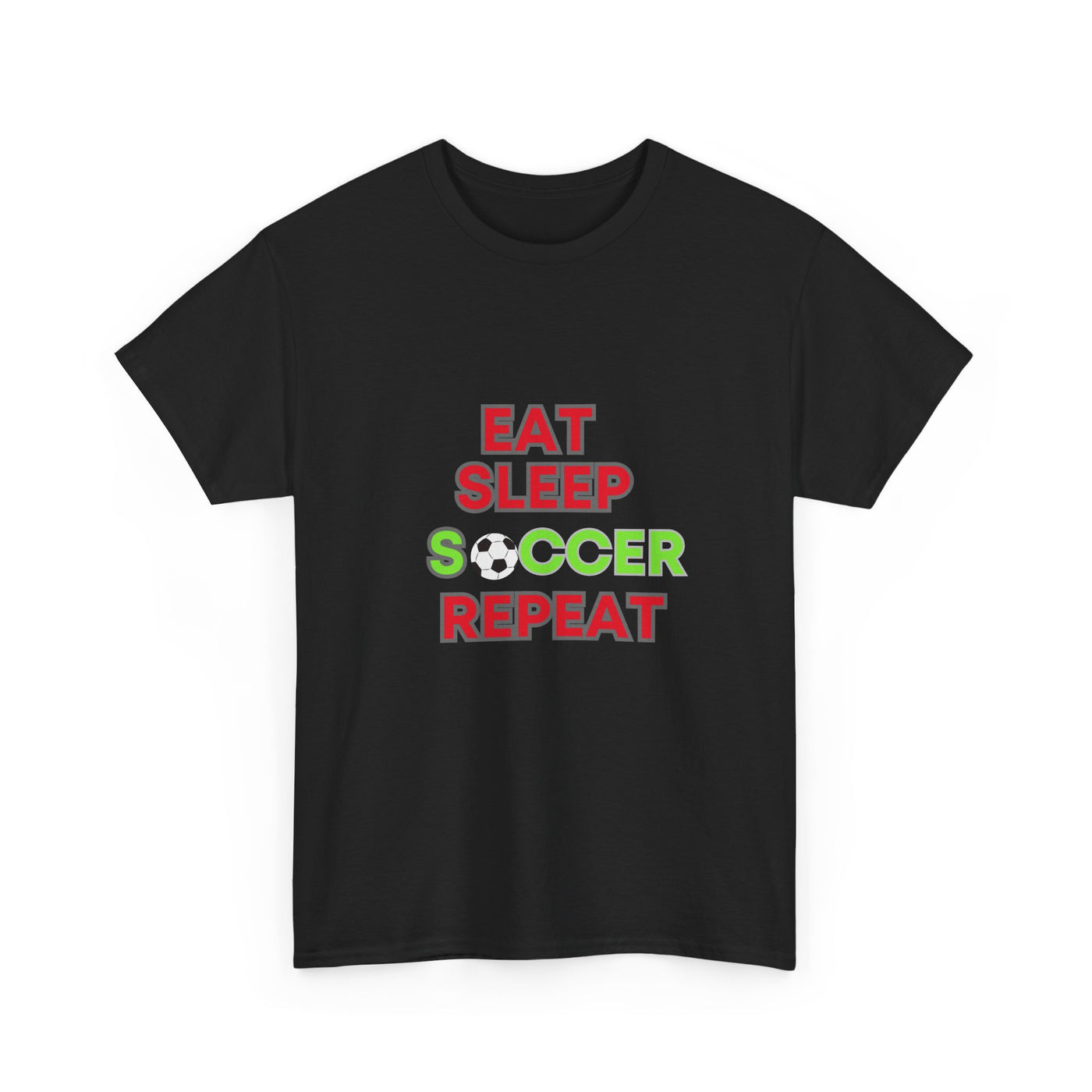 Eat Sleep Soccer Repeat T-Shirt - Perfect Gift for Soccer Enthusiasts