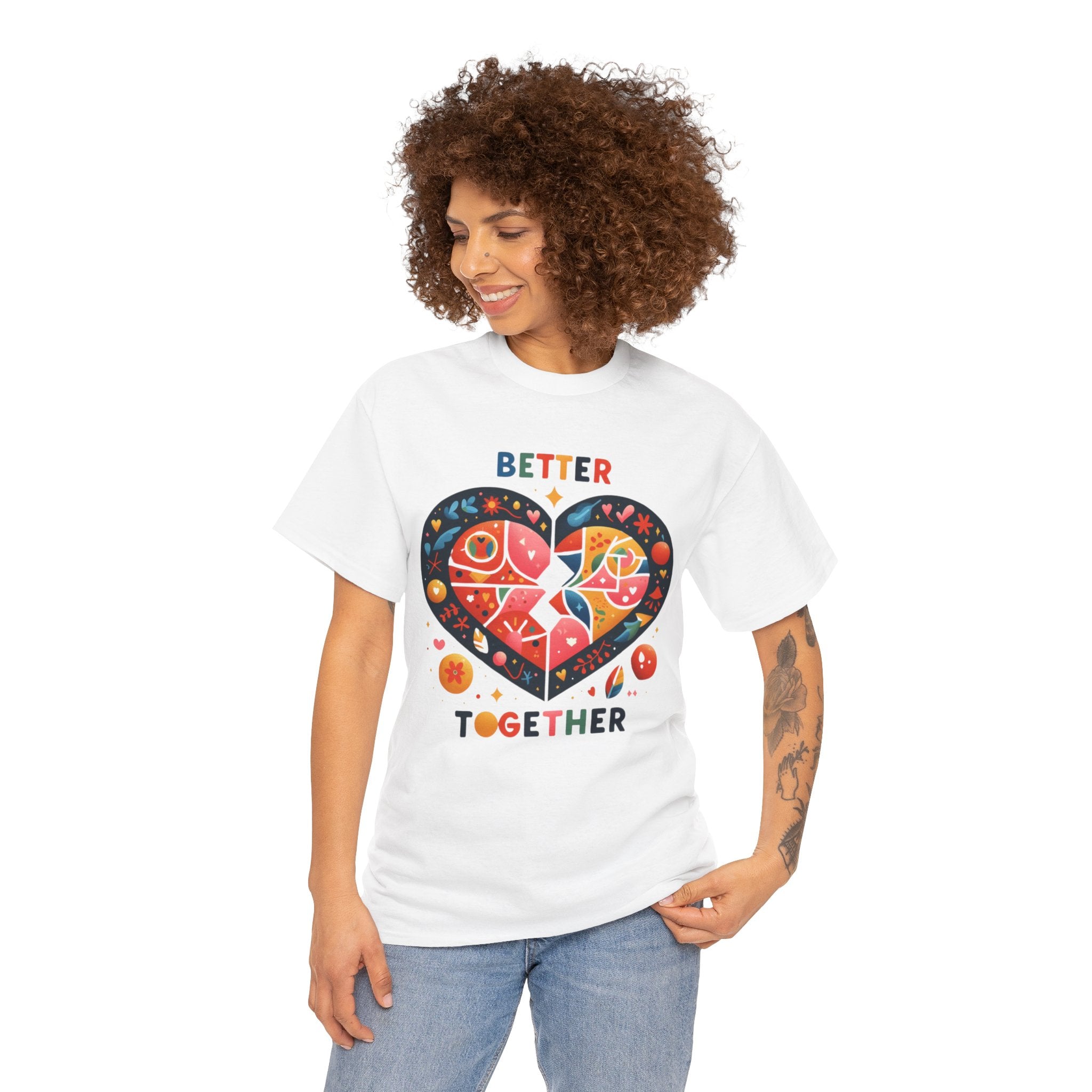 Better Together: Uniting Style and Sentiment in this Chic T-Shirt