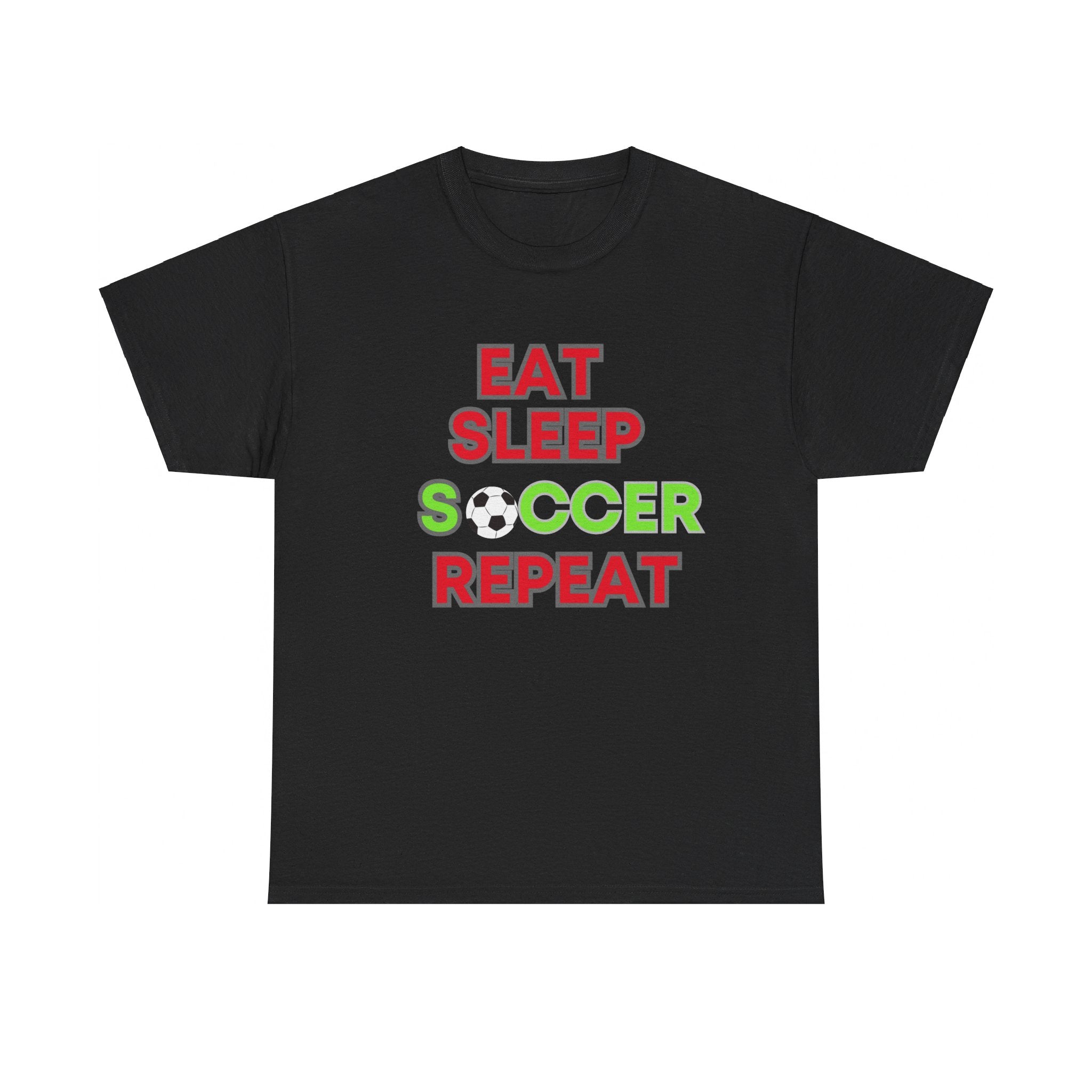 Eat Sleep Soccer Repeat T-Shirt - Perfect Gift for Soccer Enthusiasts