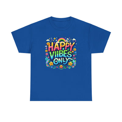 Happy Vibes Graphic T-Shirt: Spread Positivity, One Tee at a Time