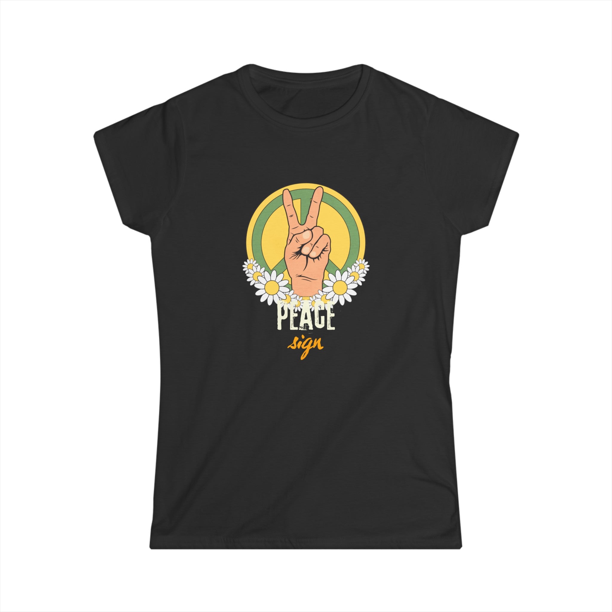 Groovy Vibes & Good Karma: Spread Peace with this Retro Peace Sign Tee