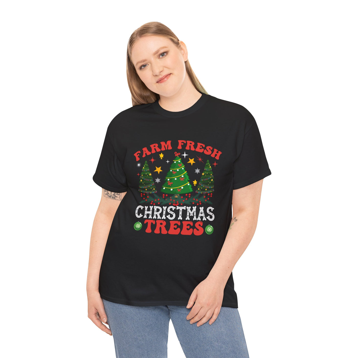 Rustic Farm Fresh Christmas Trees T-Shirt: Holiday Cheer Collection