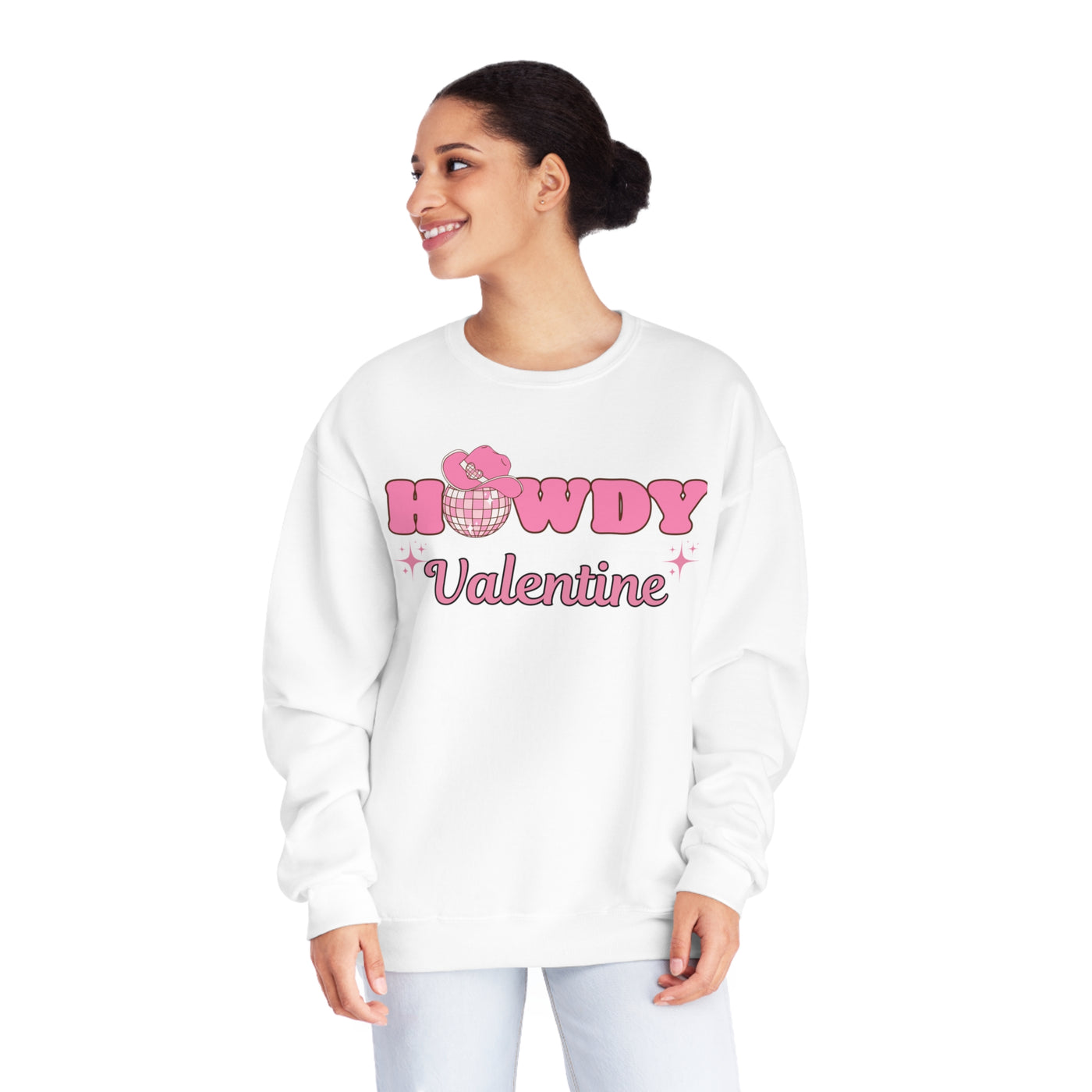 Howdy Valentine Sweatshirt - Cute Western-Themed Valentine's Day Sweatshirt