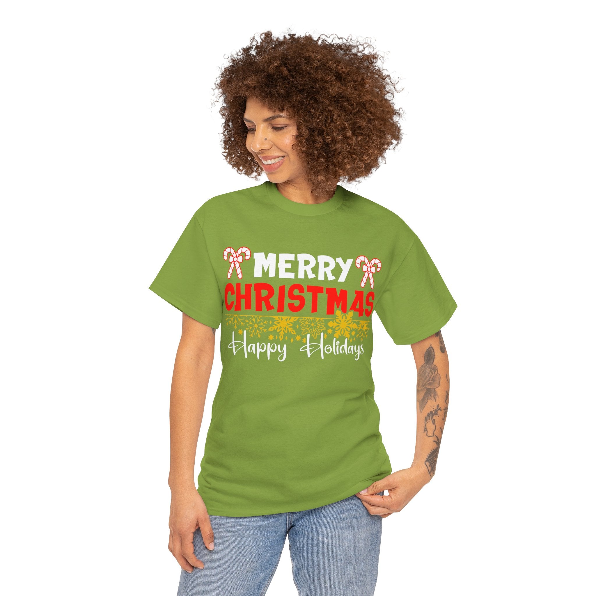 Festive Cheer Merry Christmas Happy Holiday T-Shirt