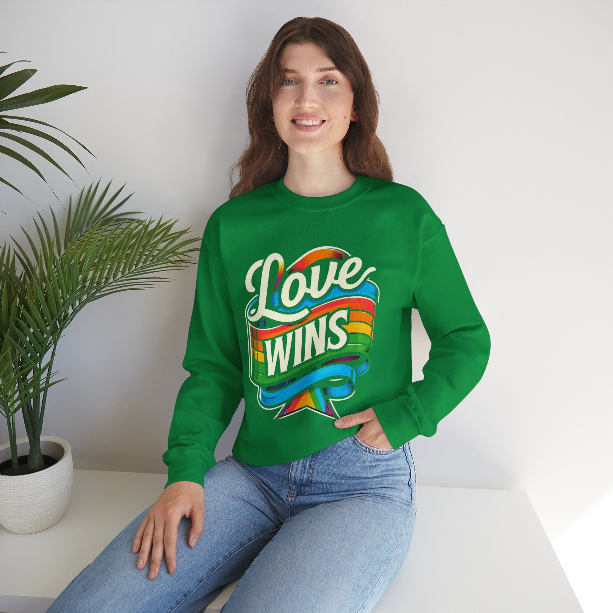 Love Wins Sweatshirt - Spread Love and Style with Our Trendy Statement Piece