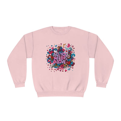 All You Need is Love Valentine's Sweatshirt - Cozy & Romantic Crewneck