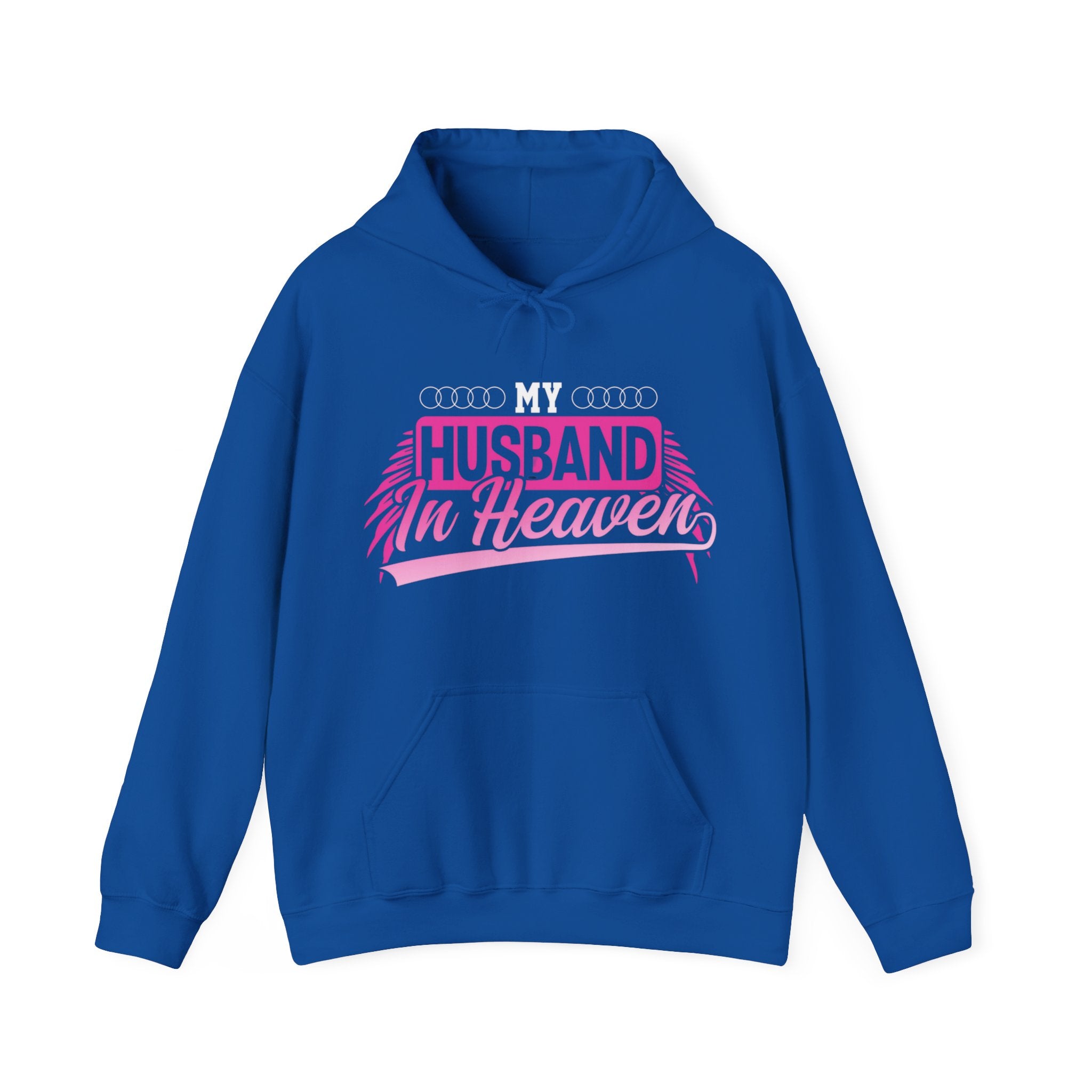 My husband in heaven hoodie Hooded Sweatshirt: Memorial Tribute Hoodie for Loved Ones in Heaven