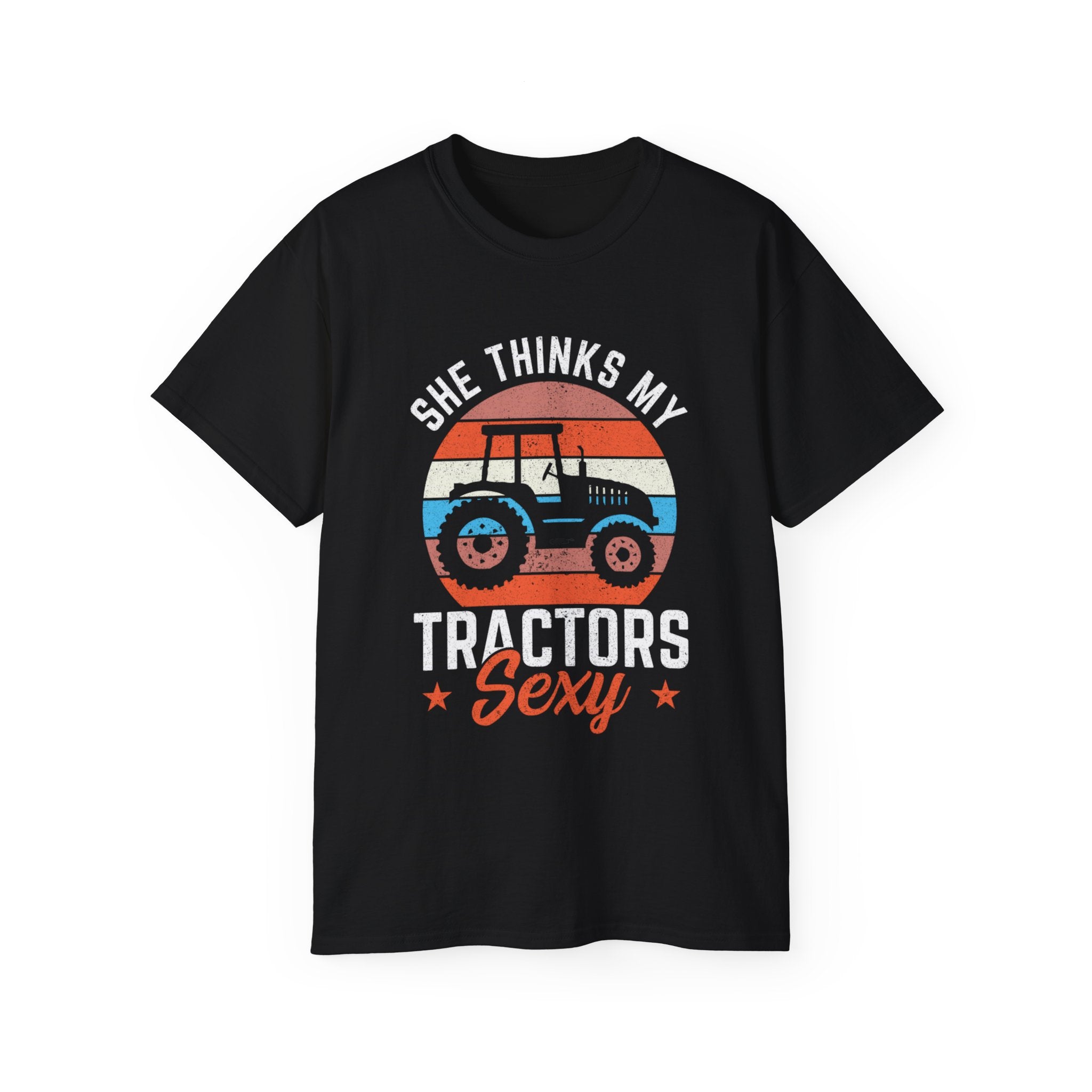 She Thinks My Tractor's Sexy T-Shirt, Vintage Tractor Shirt, Farmer Gift, Tractor Driver Shirt