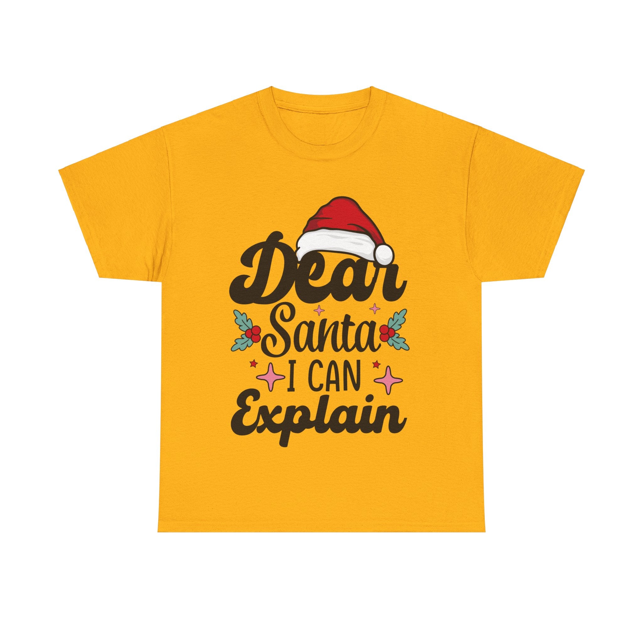 Funny 'Dear Santa, I Can Explain' Christmas T-Shirt