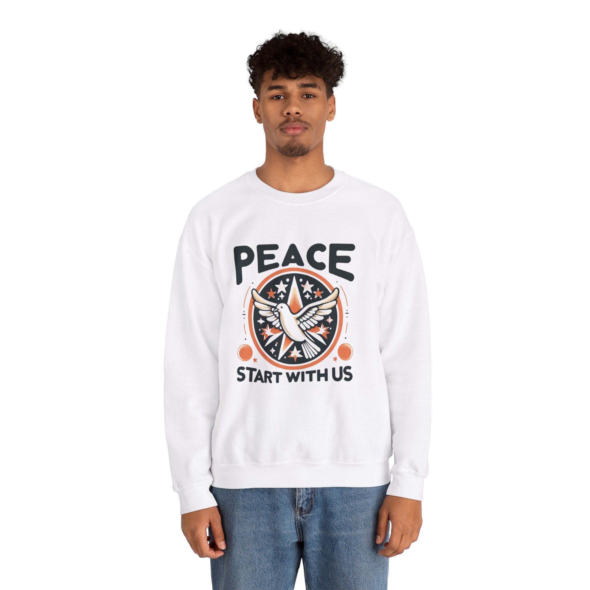 Empowerment Essential: 'Peace Starts with Us' Sweatshirt for Inspired Living