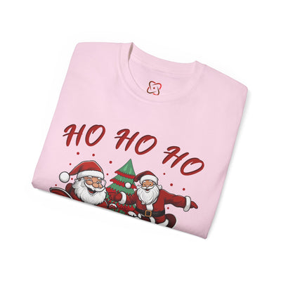 Festive 'Ho Ho Ho' Christmas T-Shirt - Spread Holiday Cheer