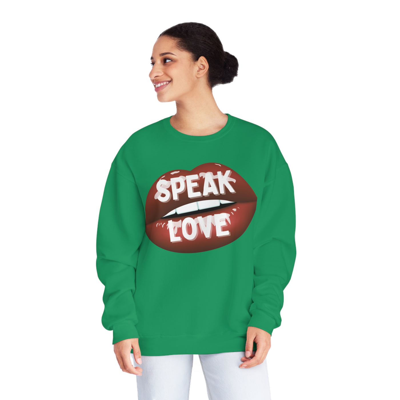 Speak Love Valentine Sweatshirt - Spread Positivity and Love