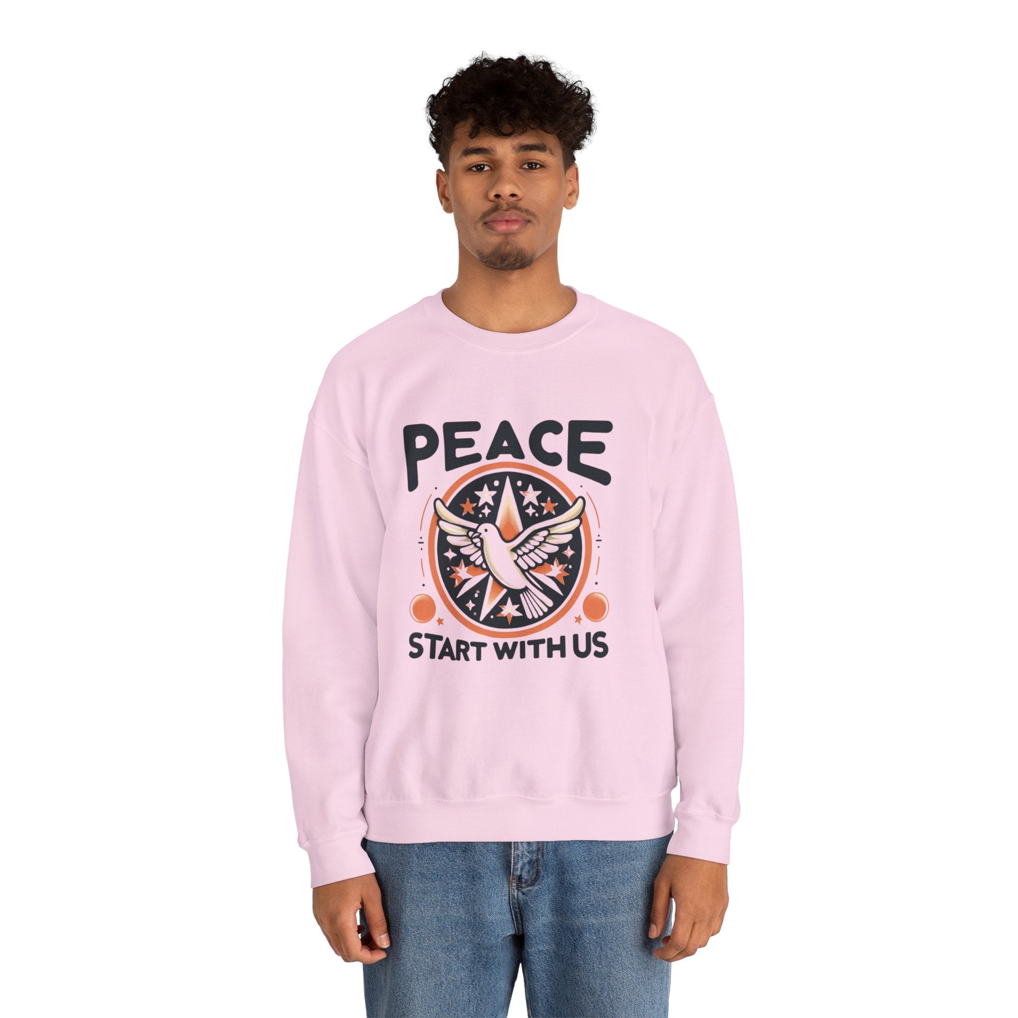 Empowerment Essential: 'Peace Starts with Us' Sweatshirt for Inspired Living