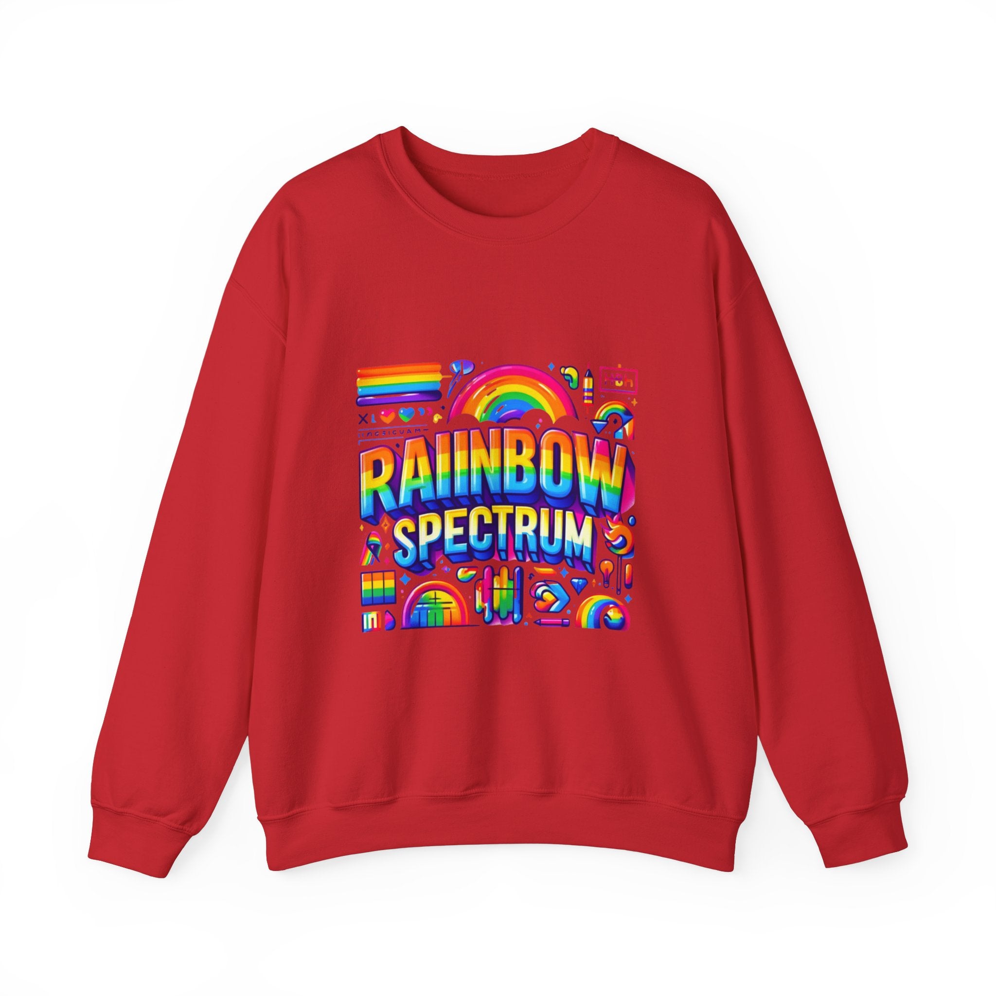 Vibrant Rainbow Spectrum Sweatshirt: Add a Splash of Color to Your Wardrobe