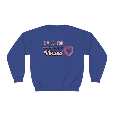 V Is For Valentine Versed Sweatshirt: A Literary Twist For Lovebirds