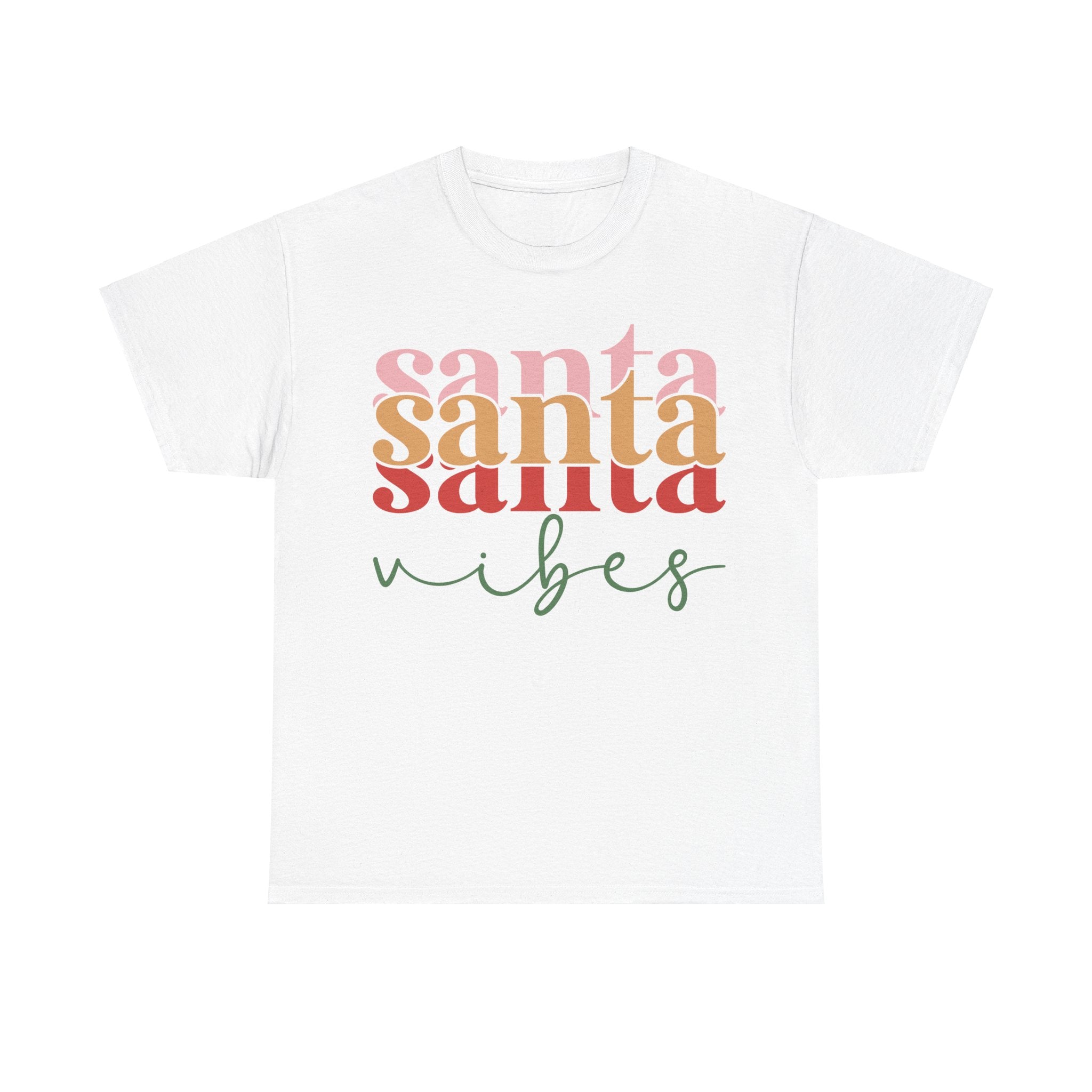 Festive Santa Vibes Christmas T-Shirt: Spread Holiday Cheer!