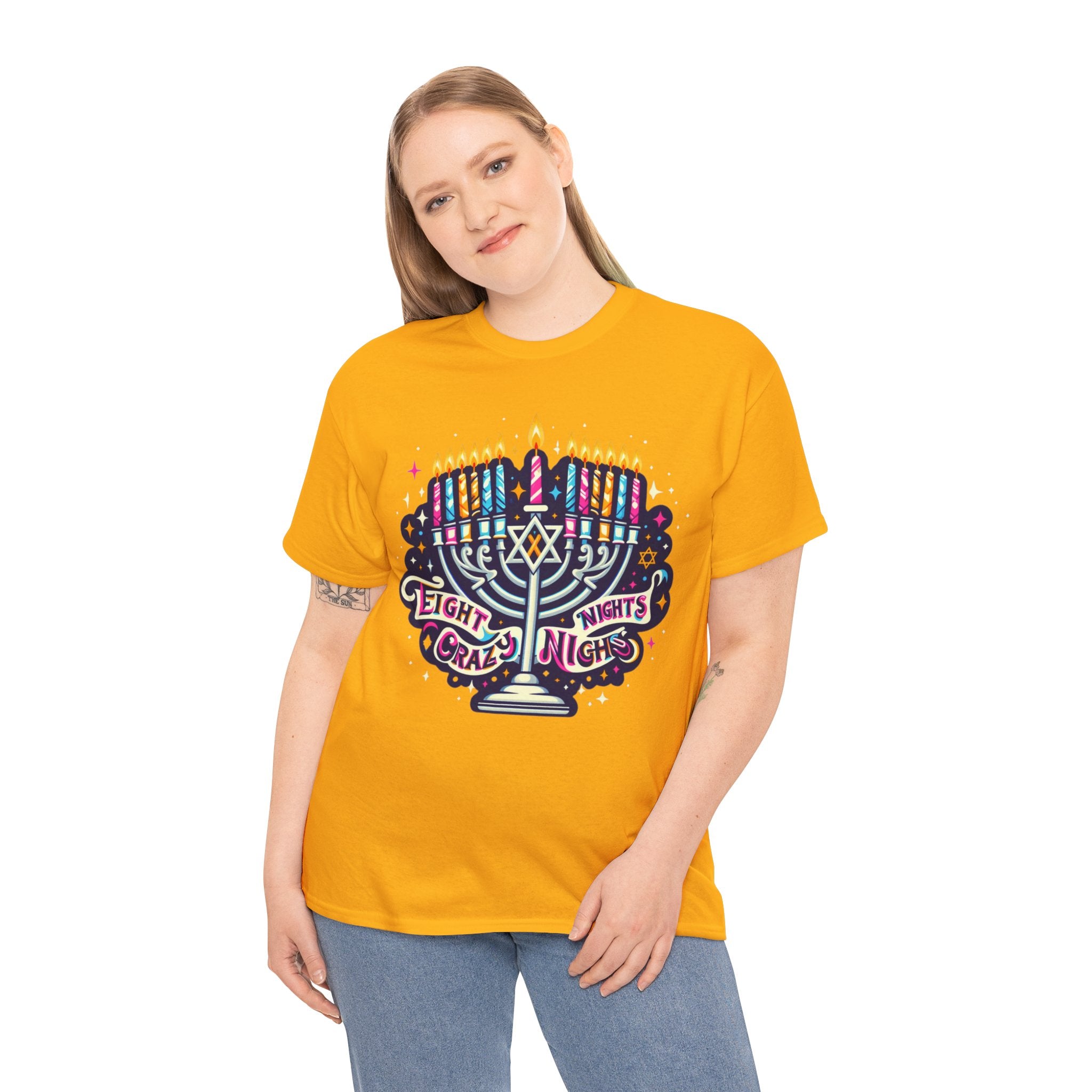 Eight Crazy Nights Hanukkah T-Shirt: Celebrate the Festival of Lights in Style