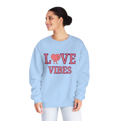 Love Vibes Valentine's Day Sweatshirt - Cozy & Romantic Crewneck