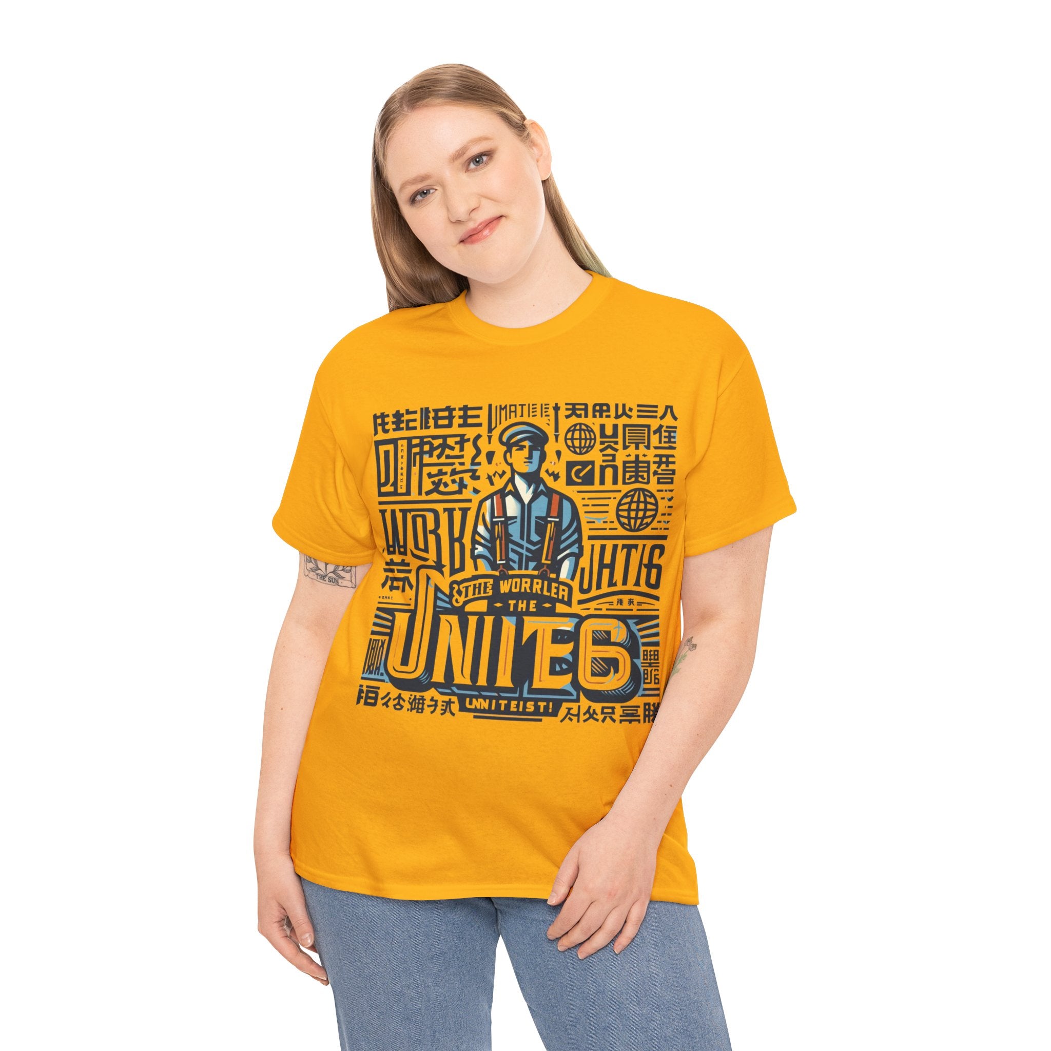 Workers of the World, Unite" Multilingual T-shirt | Solidarity Tee in Multiple Languages