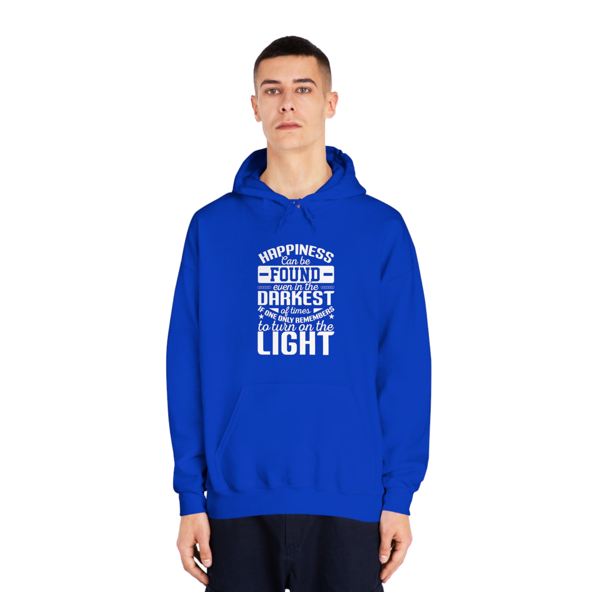 Illuminate the Darkness: Inspirational Quote Hoodie