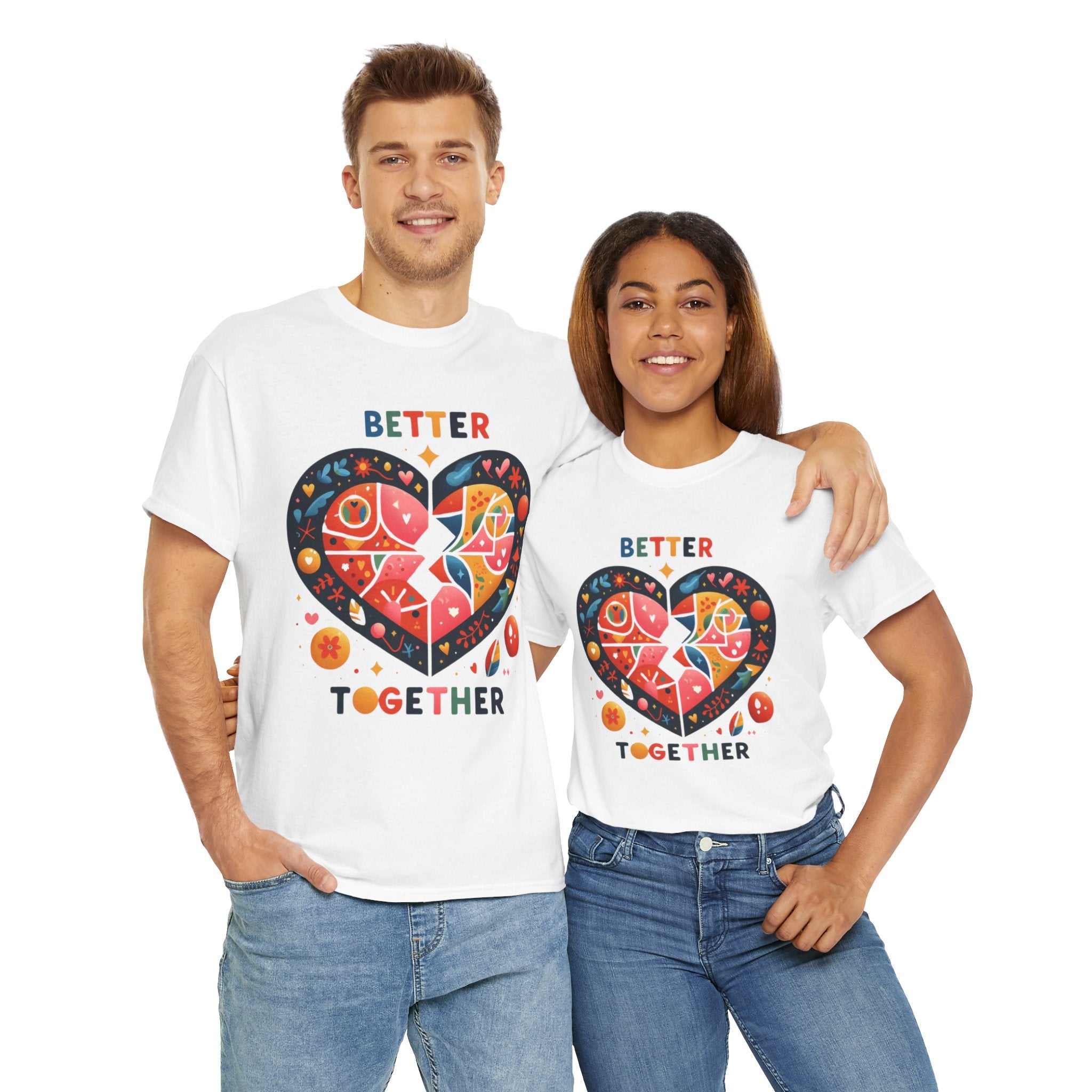 Better Together: Uniting Style and Sentiment in this Chic T-Shirt