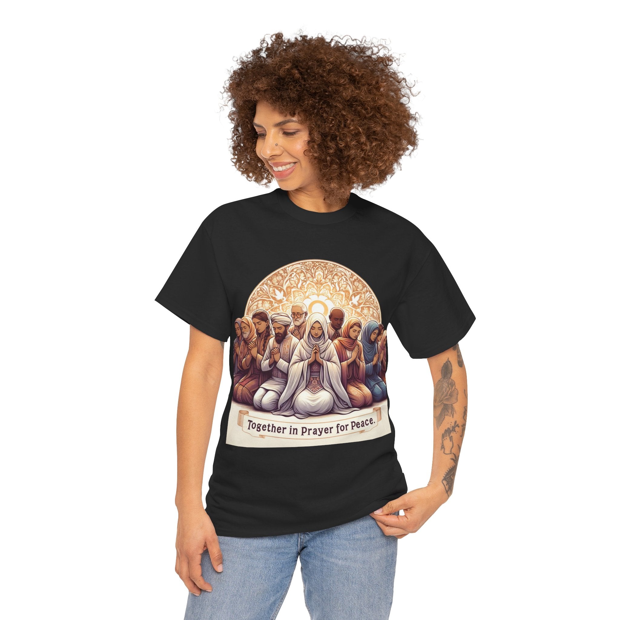 Unity in Prayer for Peace T-Shirt - Spread Hope and Harmony with Every Wear