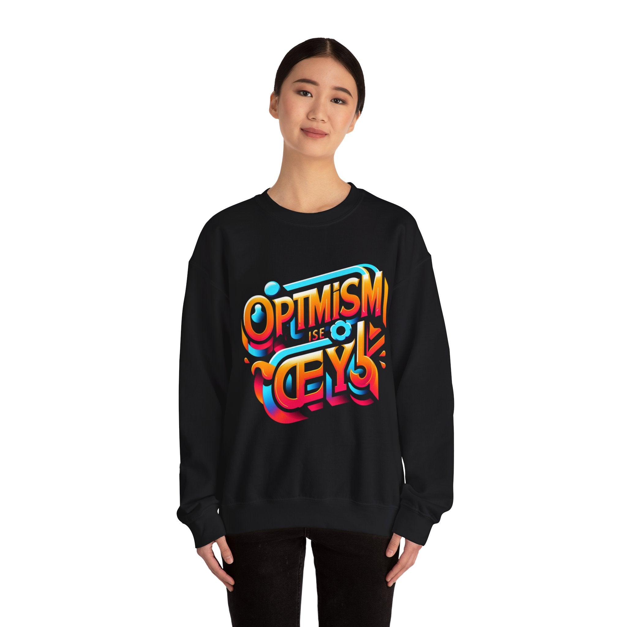 Optimism Is the Key Sweatshirt: Embrace Positivity in Style