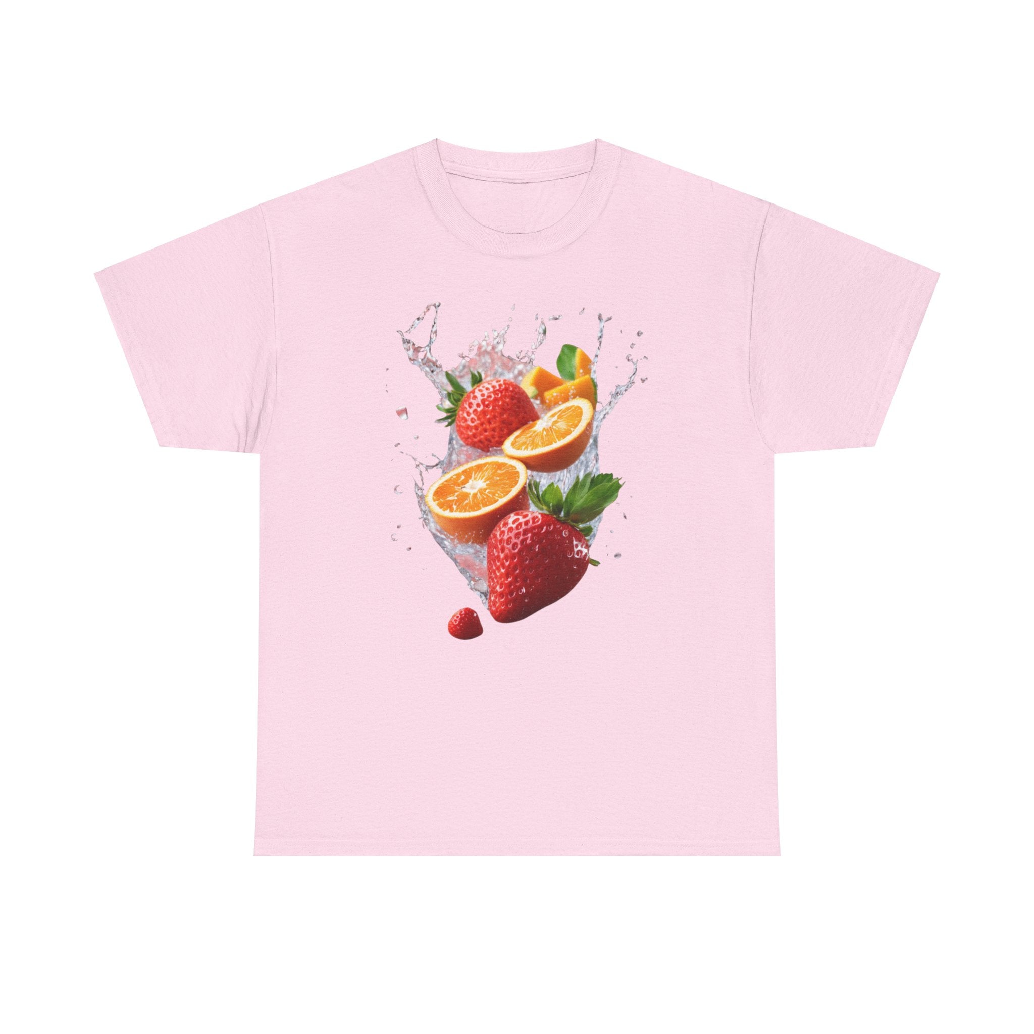 Fruit Fusion T-Shirt | Strawberry, Orange, Mango Delight & Comfort