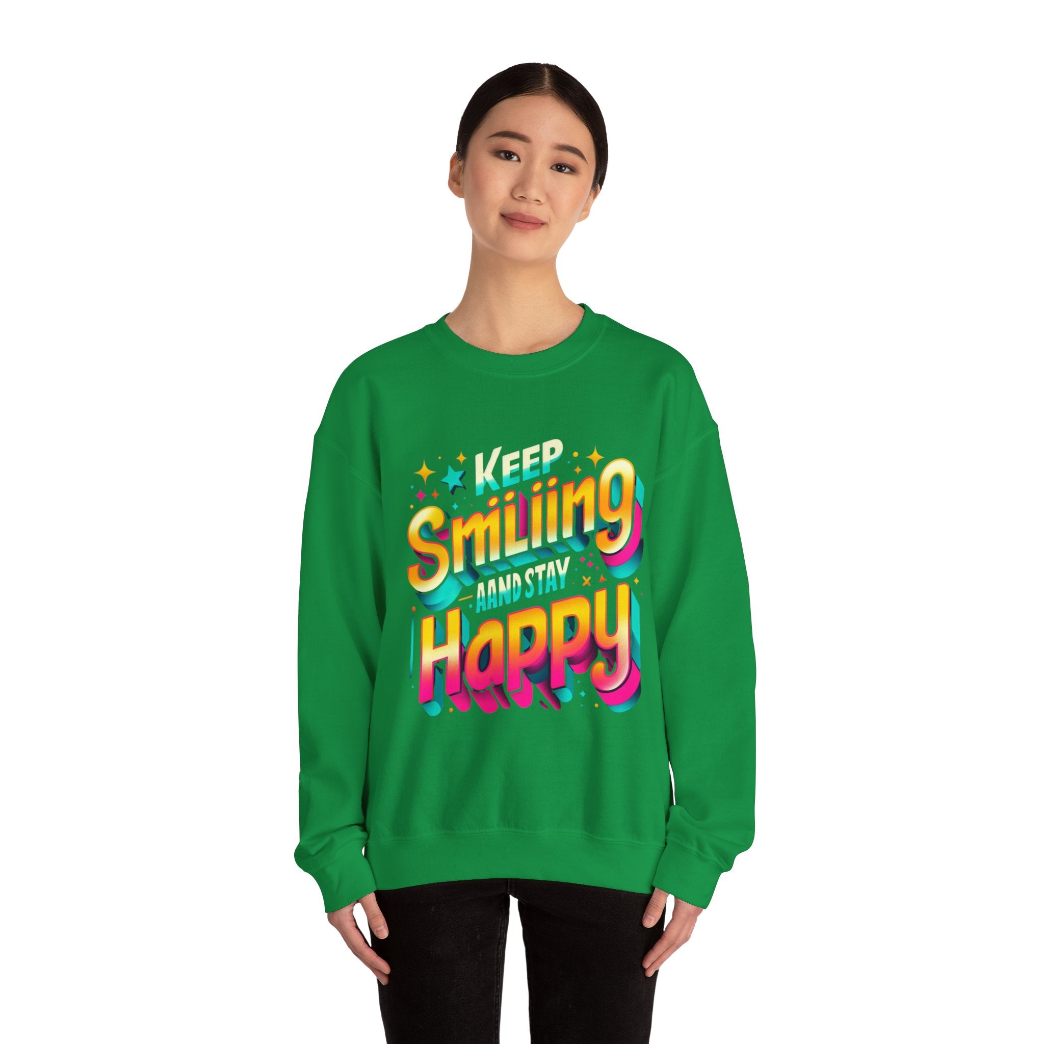 Radiate Joy Sweatshirt - Keep Smiling and Stay Happy