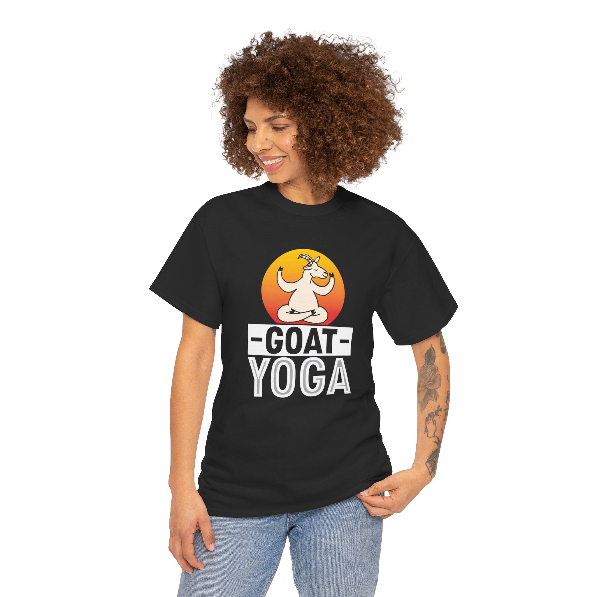 Goat Yoga T-Shirt - Cute Goat Pose Tee for Goat Lovers - Comfort Colors Shirt