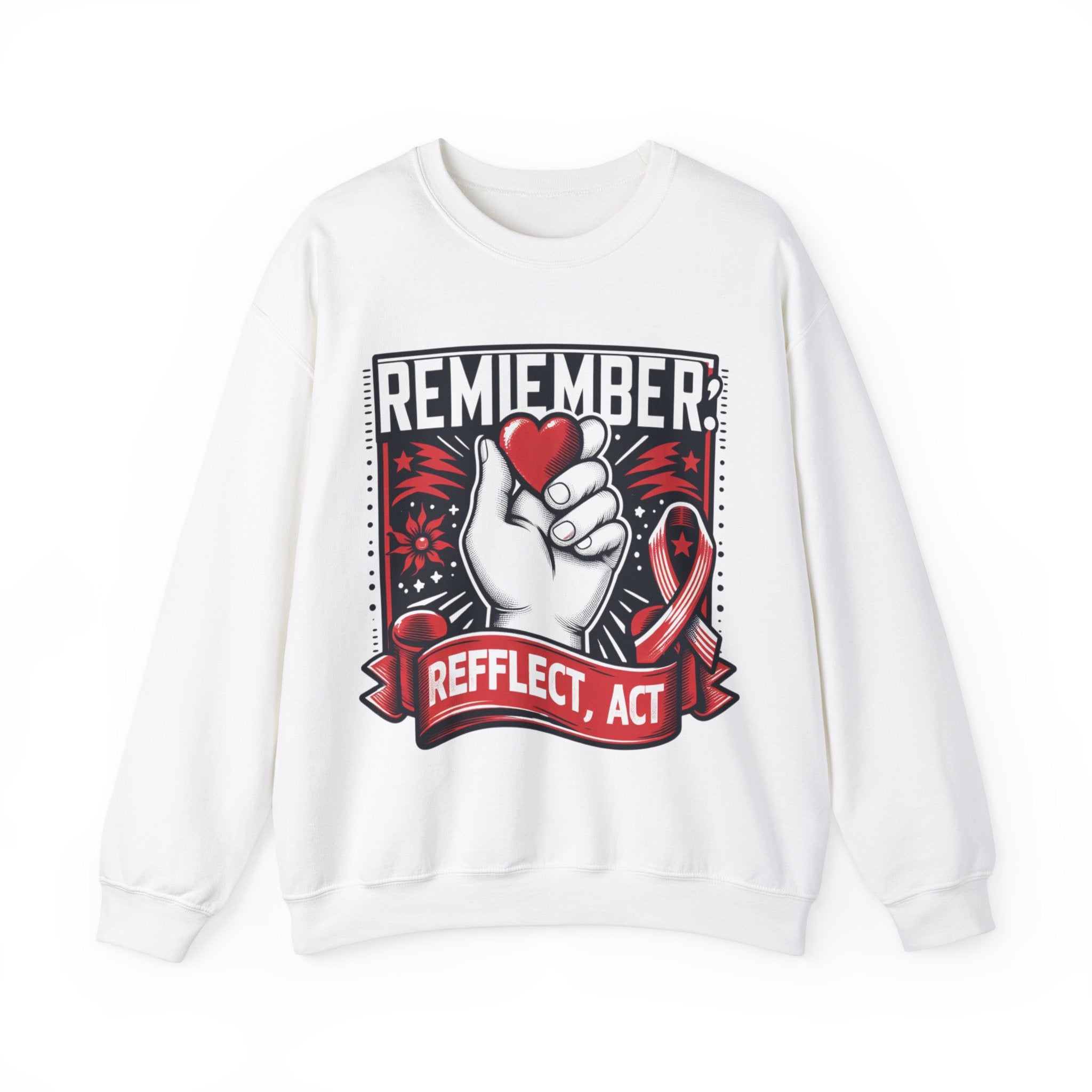 Empowerment Series: 'Remember, Reflect, Act' Sweatshirt - Embrace Your Journey in Style