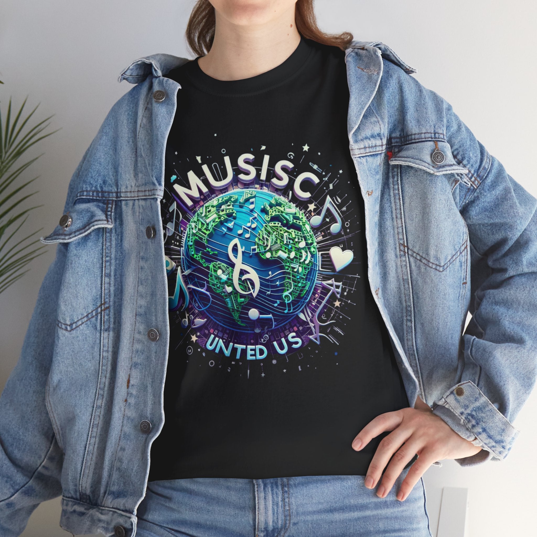 Harmony in Threads: Music Unite Us T-Shirt - Uniting Melodies in Style