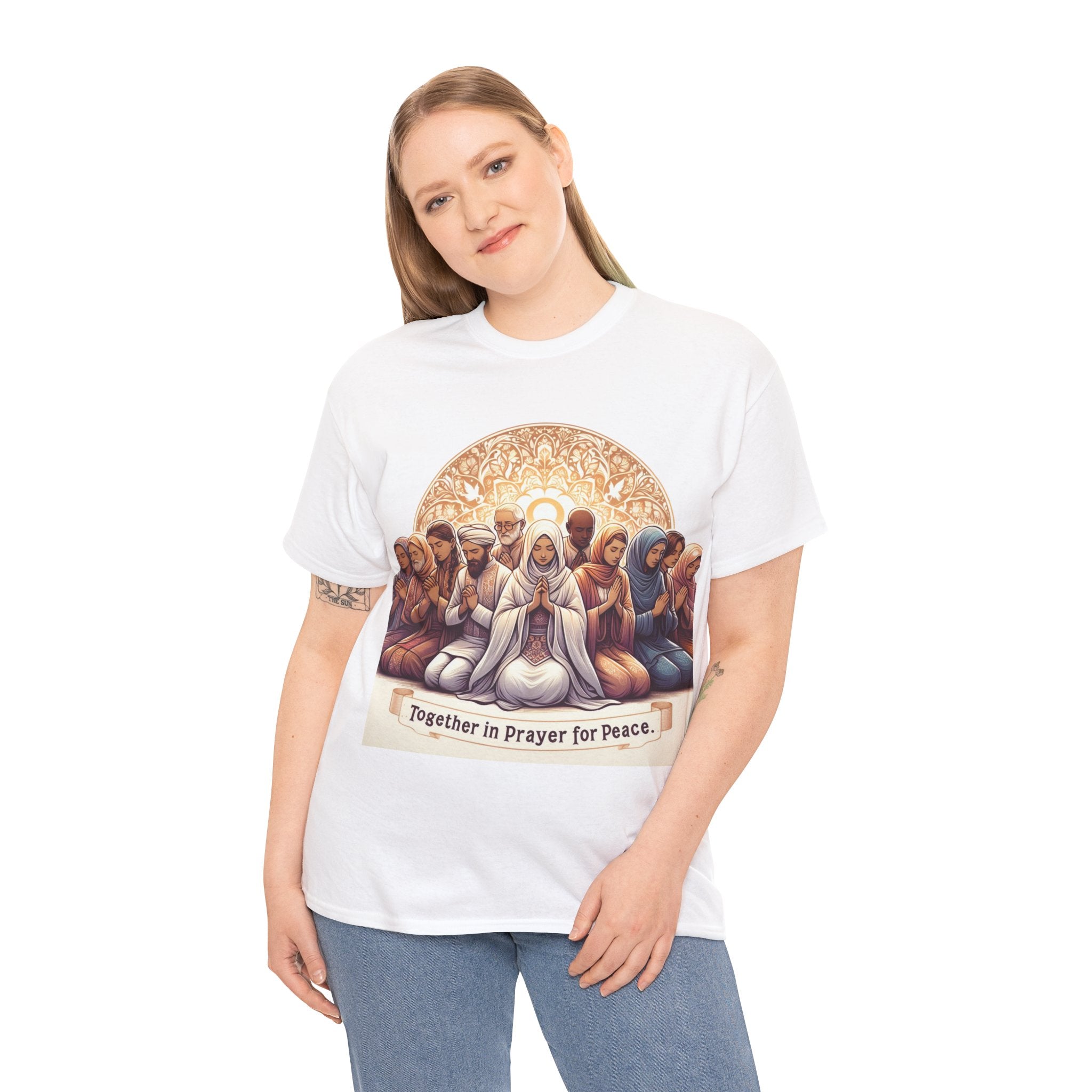 Unity in Prayer for Peace T-Shirt - Spread Hope and Harmony with Every Wear