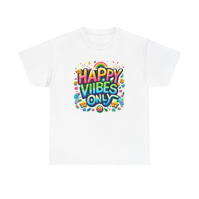 Happy Vibes Graphic T-Shirt: Spread Positivity, One Tee at a Time