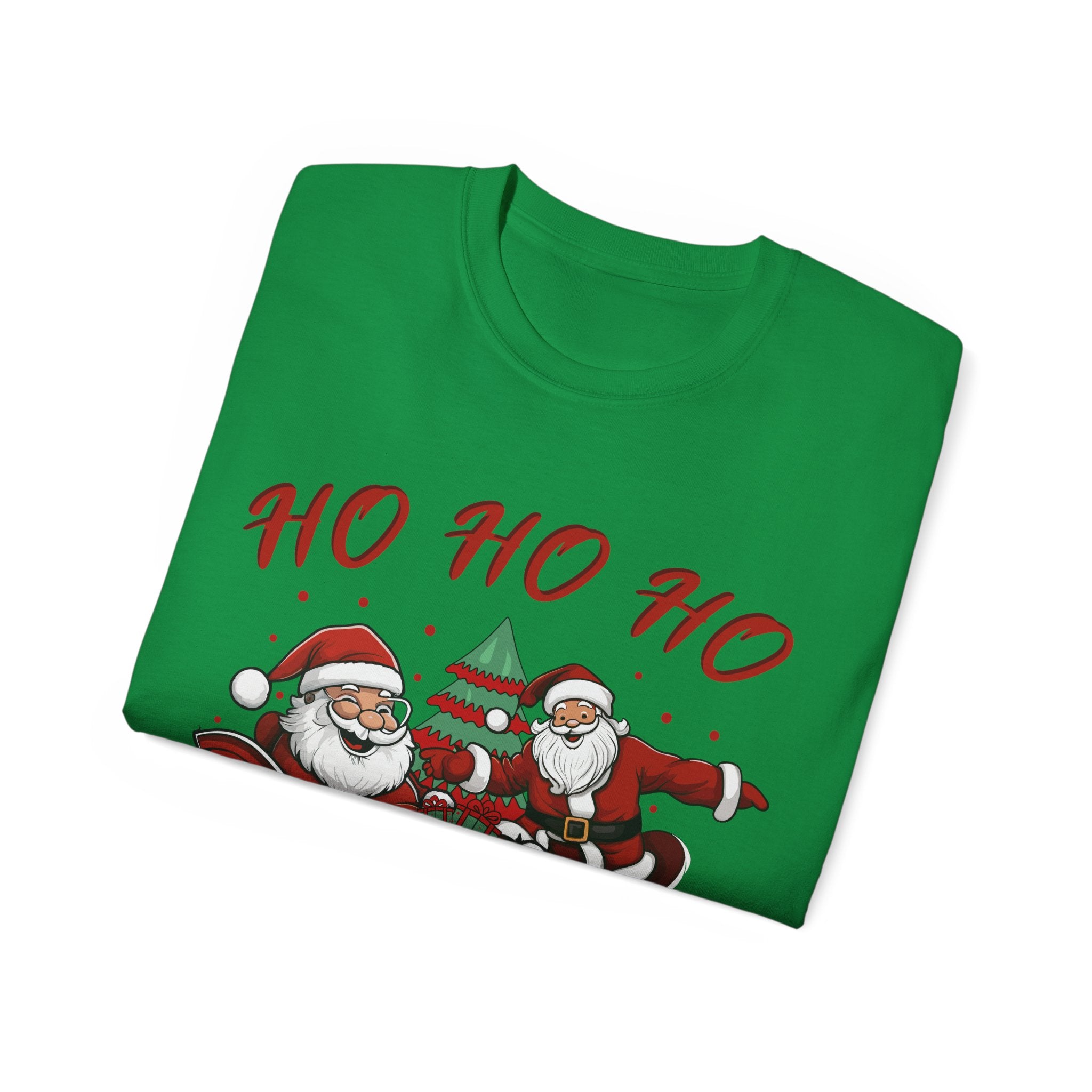 Festive 'Ho Ho Ho' Christmas T-Shirt - Spread Holiday Cheer