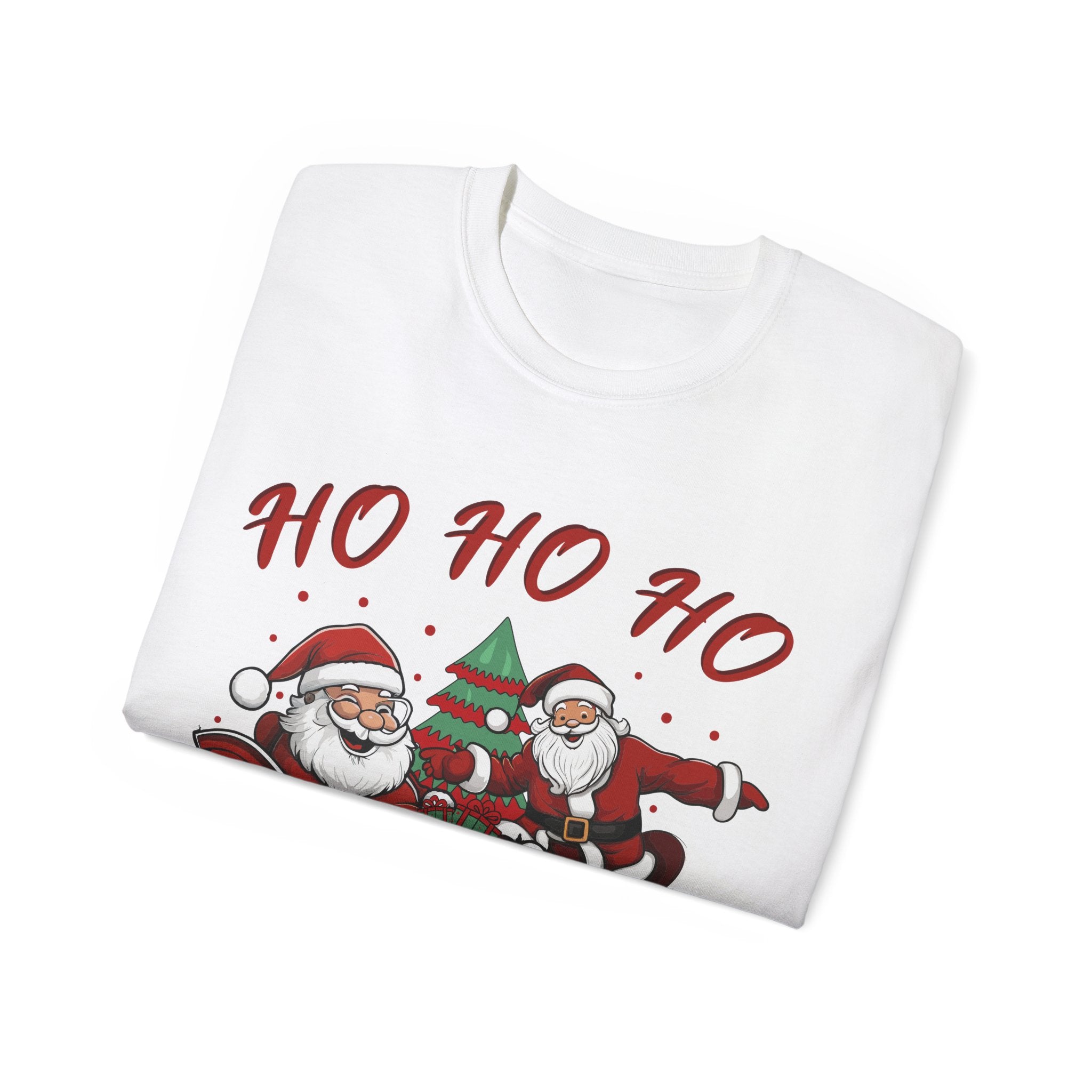 Festive 'Ho Ho Ho' Christmas T-Shirt - Spread Holiday Cheer