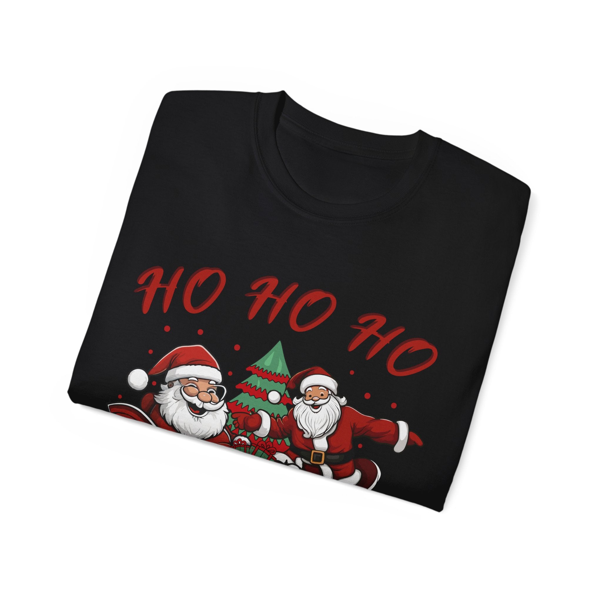 Festive 'Ho Ho Ho' Christmas T-Shirt - Spread Holiday Cheer